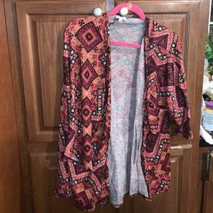 Lularoe Lindsay Kimono Cardigan Sweater